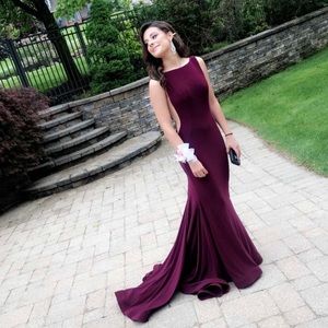 5’4 115 lbs worn once! Jovani high neck prom dress